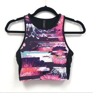 Betsey Johnson Athletic Yoga Racerback Crop Top